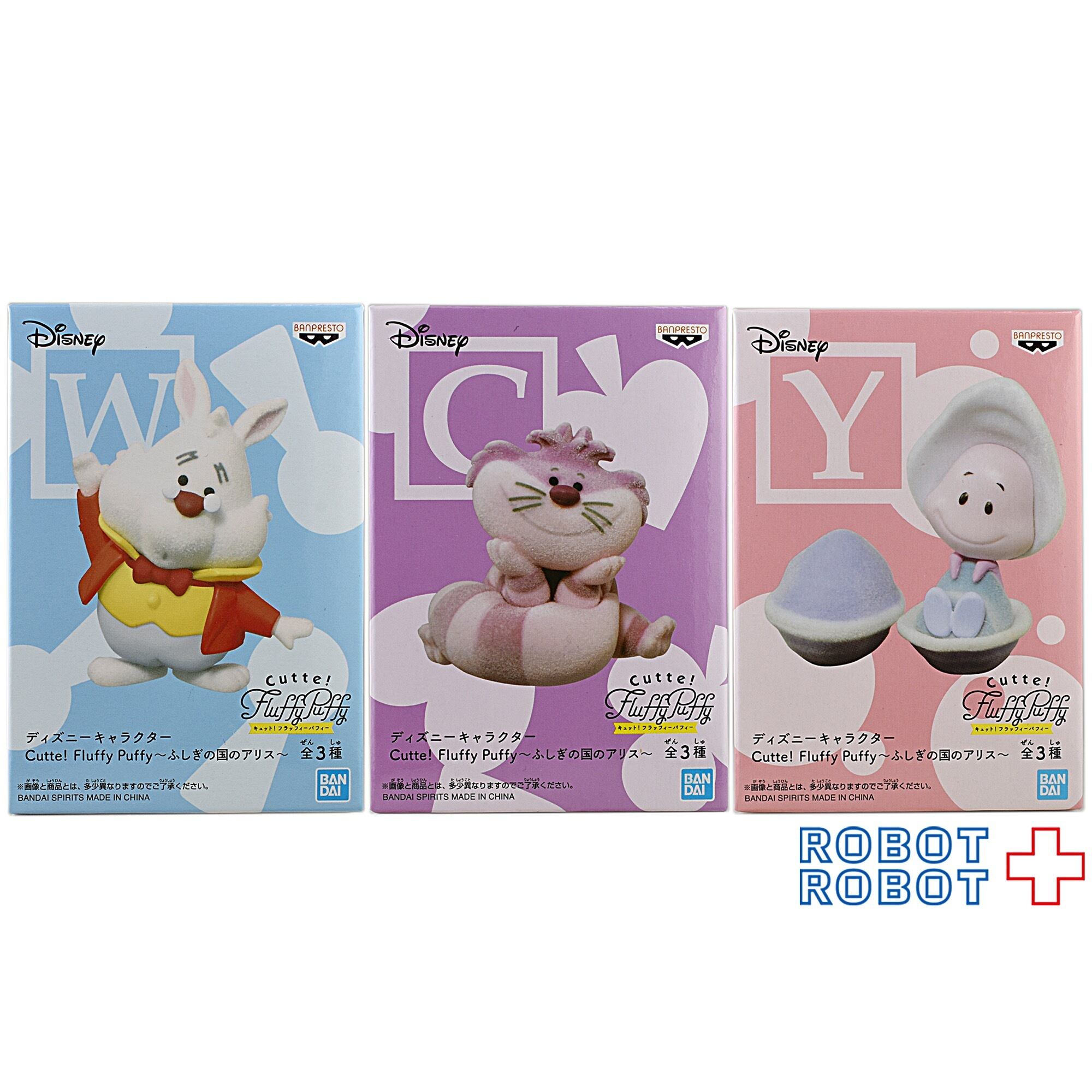 ディズニーキャラクター Cutte! Fluffy Puffy ふしぎの国のアリス 3種 