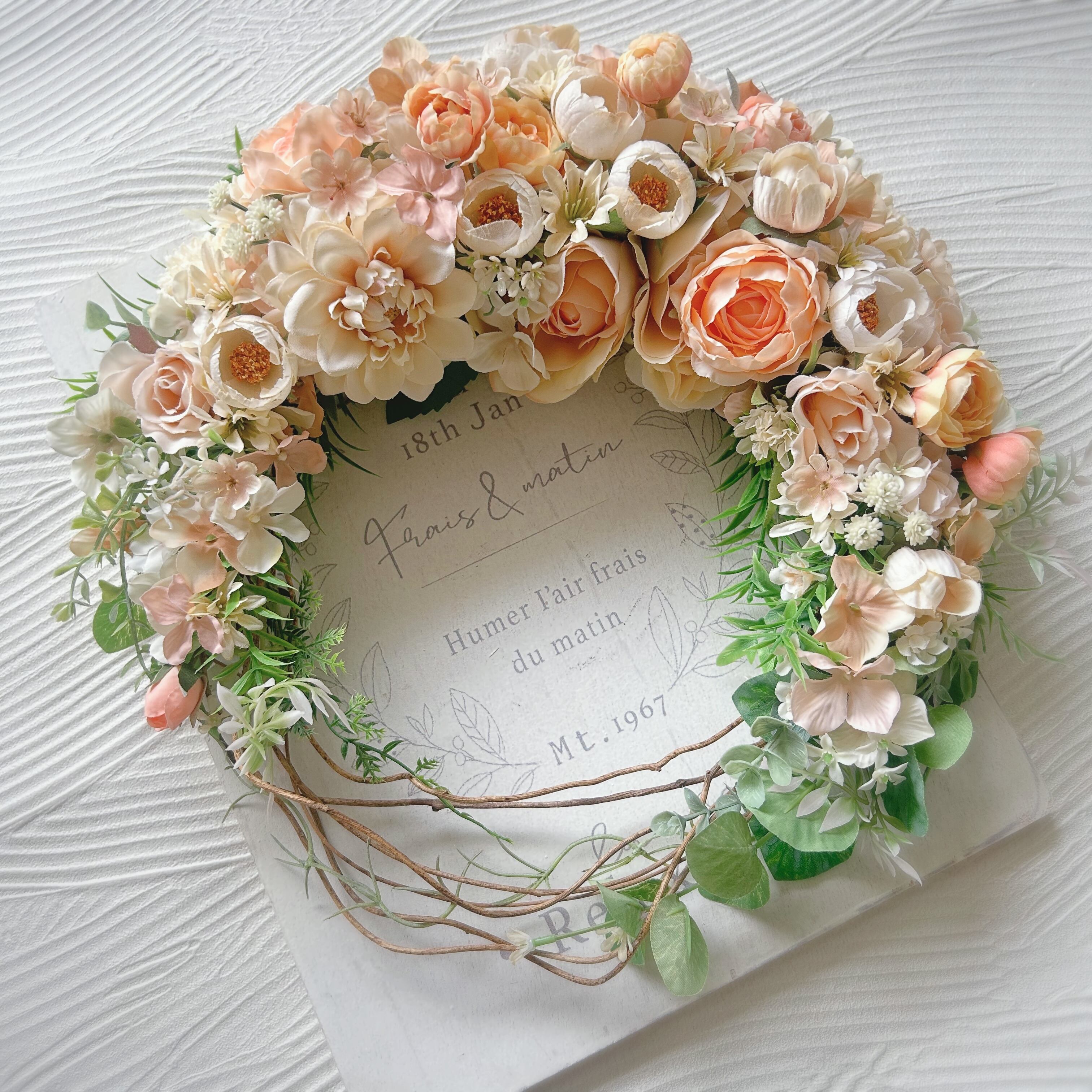 アンティークローズの三日月リース クレッセントリース アンティークローズの三日月リース クレッセントリース