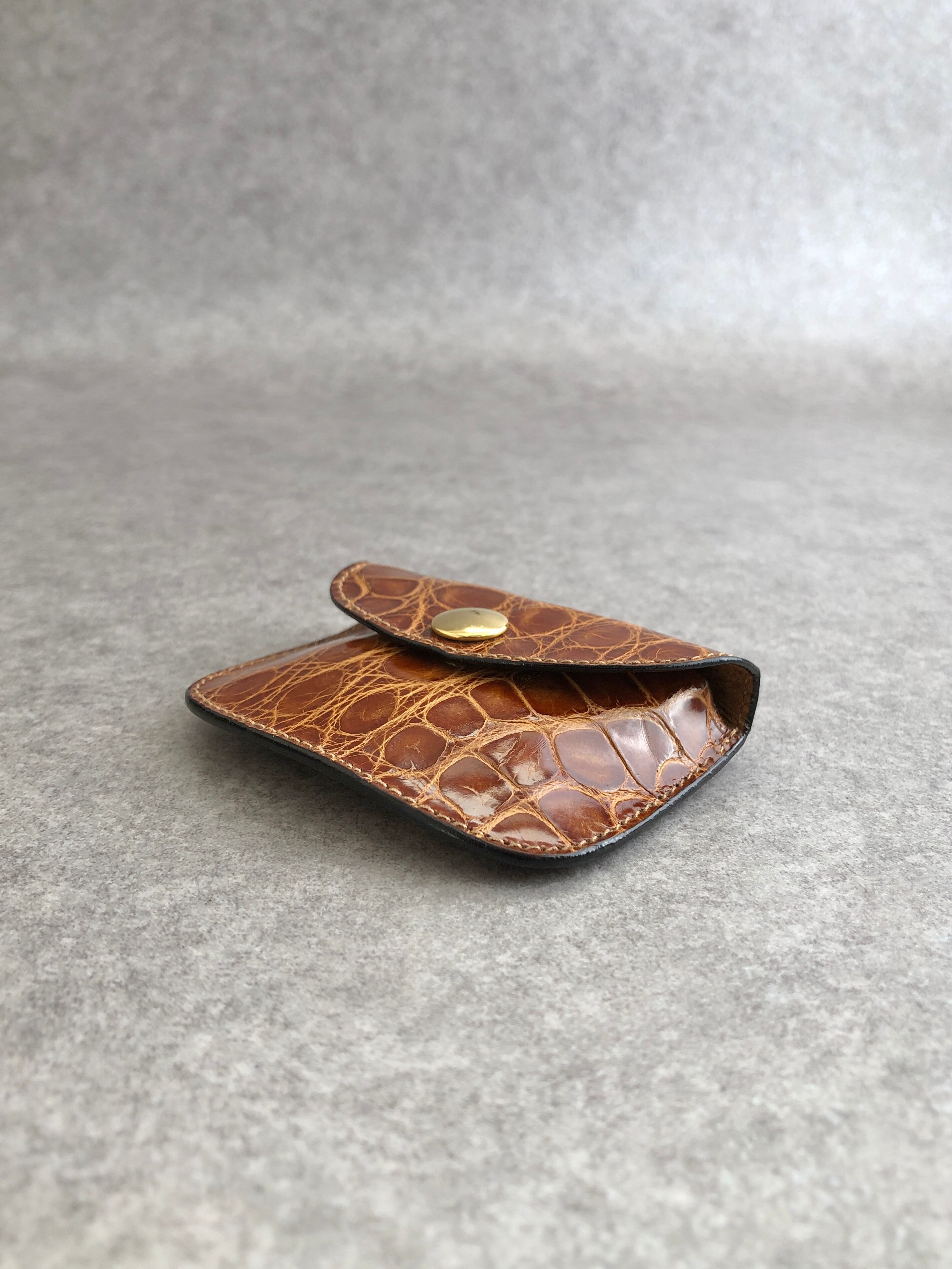 GUCCI グッチ 財布 ブラウン レザー コインケース vintage