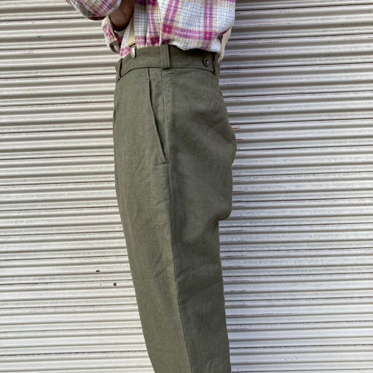 70s Bergium Army ベルギー軍 ウールパンツ スラックス W80cm M
