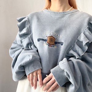 Remake embroidery frill sweat(imy)