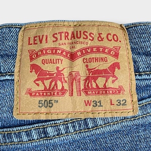 【LEVI'S】505 デニム ジーンズ ジーパン W31 L32 パキスタン製 ストレッチ リーバイス us古着