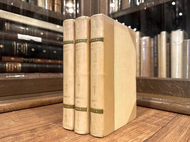 ≪革装≫【LB204】THE WORKS OF HENRY FIELDING -3set- / display books