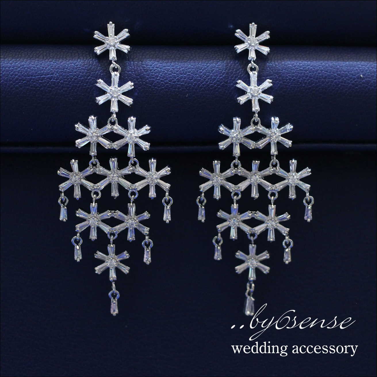 シャンデリア・フルール ~ウェディングピアス (p0035)