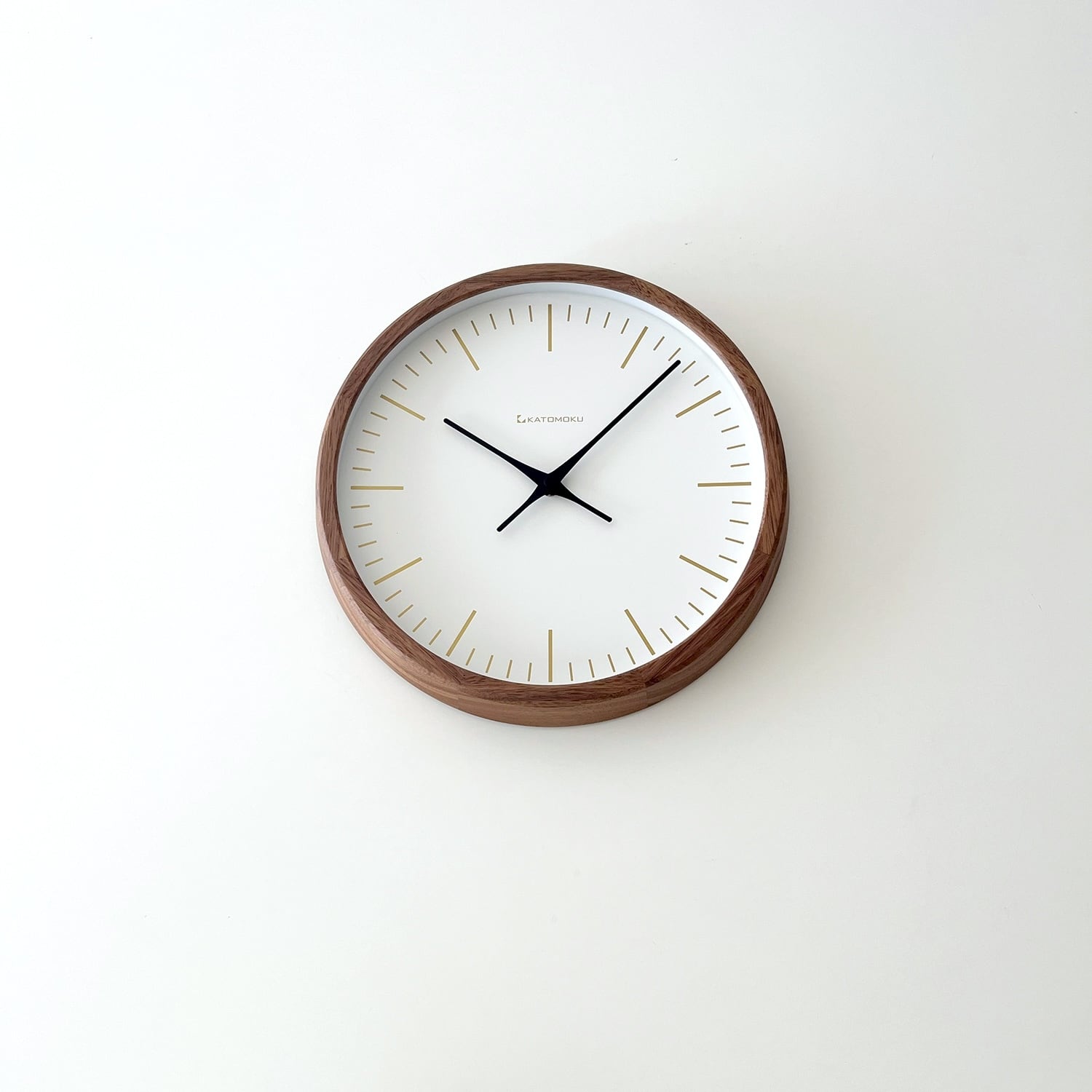 KATOMOKU muku clock 18 ウォールナット km-129WA 掛け時計 | 加藤木工