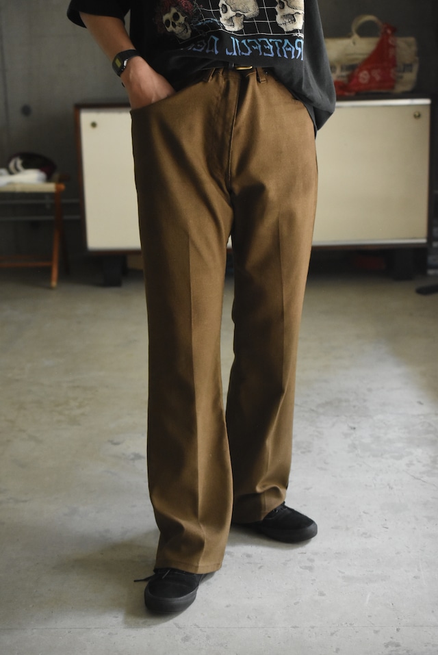 OK/70's "Levi's" STA-PREST cotton hopsack flare slacks