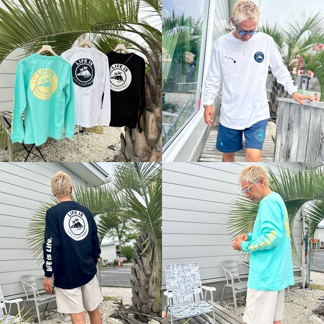 5/14(火)21時発売！ LIFE is life HAWAIIスポーツロンT ¥6,990+tax(¥7,689)