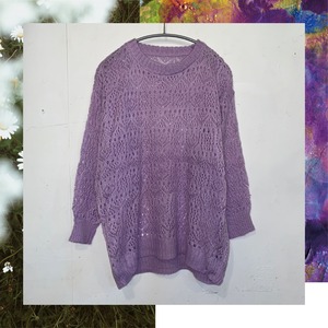 select 21014：sheer knit tops