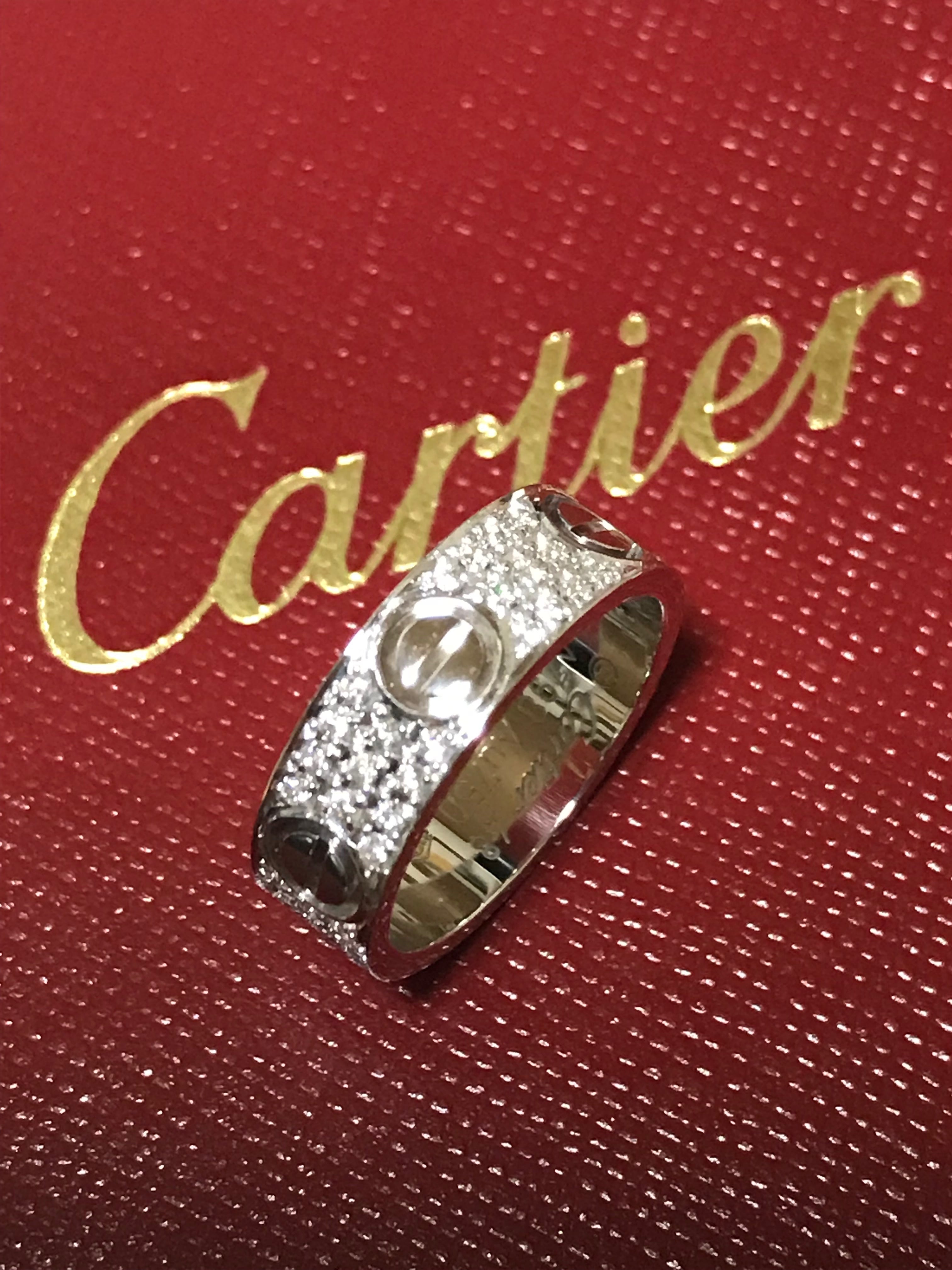 カルティエCartierラブリングYG47号本物