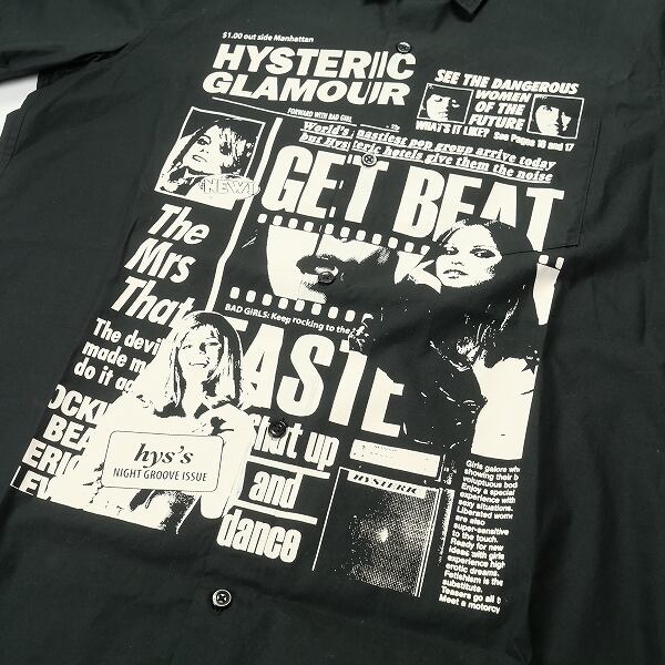 ヒステリック バッドガールシャツ 黒