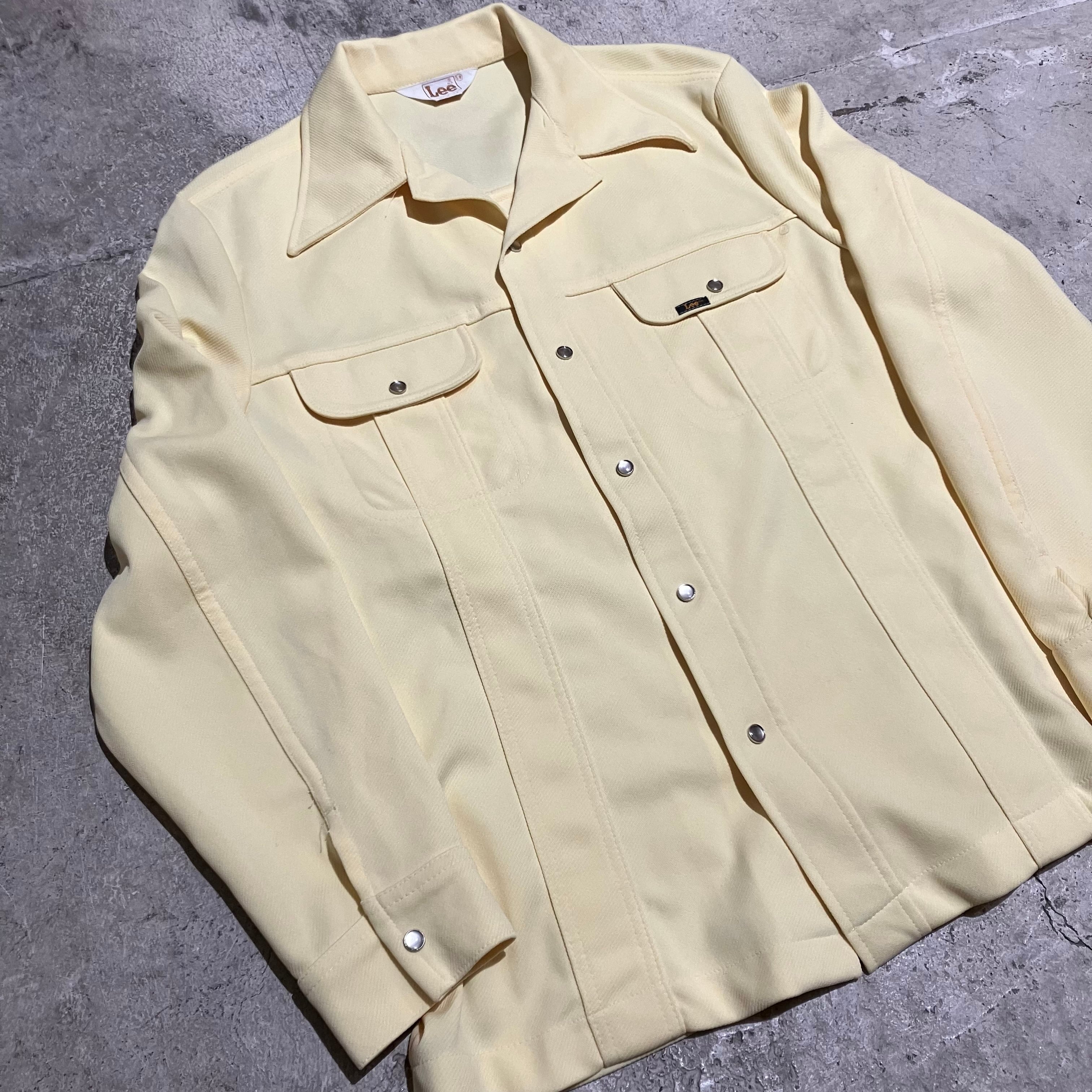 70s Lee / USA製 ウエスタンシャツジャケット サイズL/R イエロー