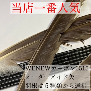 【オーダーメイド矢】WENEWカーボン6515　羽根選択式