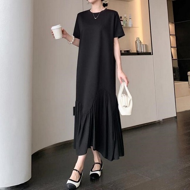 ゆったりロングTシャツワンピース　M00071