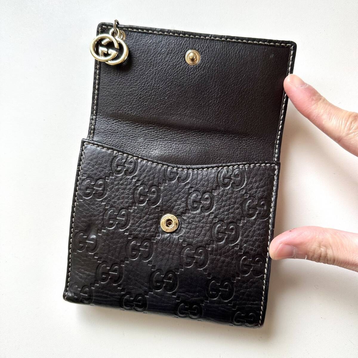 グッチ GUCCI 二つ折り財布 GG インターロッキング | 万福財布