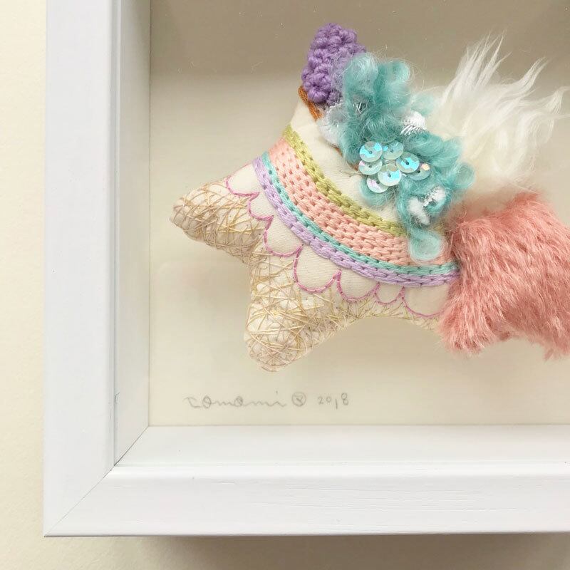 刺繍作品「キミの中にある星たち。」（額付） | TOMOMI MASUDA ARTSTORE