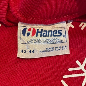 【Hanes】80s USA製 スウェット トレーナー レディースL  アメリカ古着