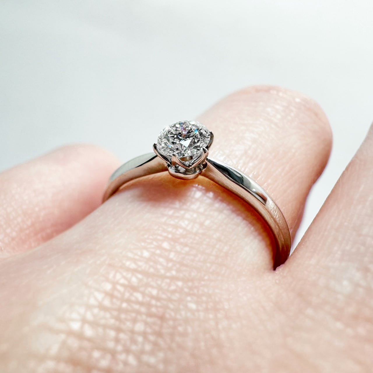 10万円以下】天然ダイヤモンド 婚約指輪 | Pt 0.241ct F-SI1-3EX H&Q