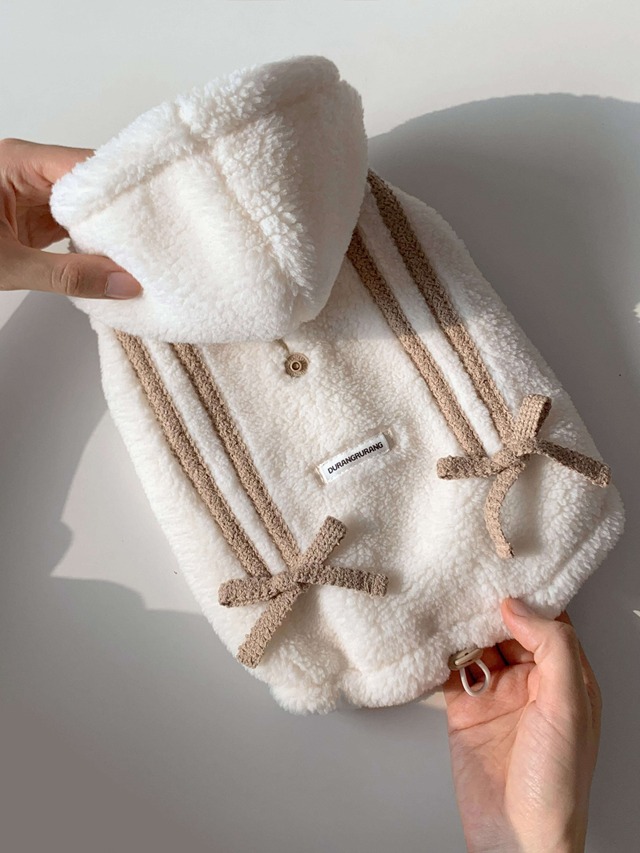 【送料無料】お散歩からお出掛けまで親子ペアコーデ(愛犬用CREAM)