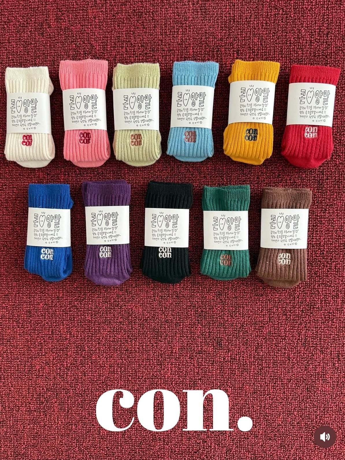 【先行予約】CON socks(12〜15cm)