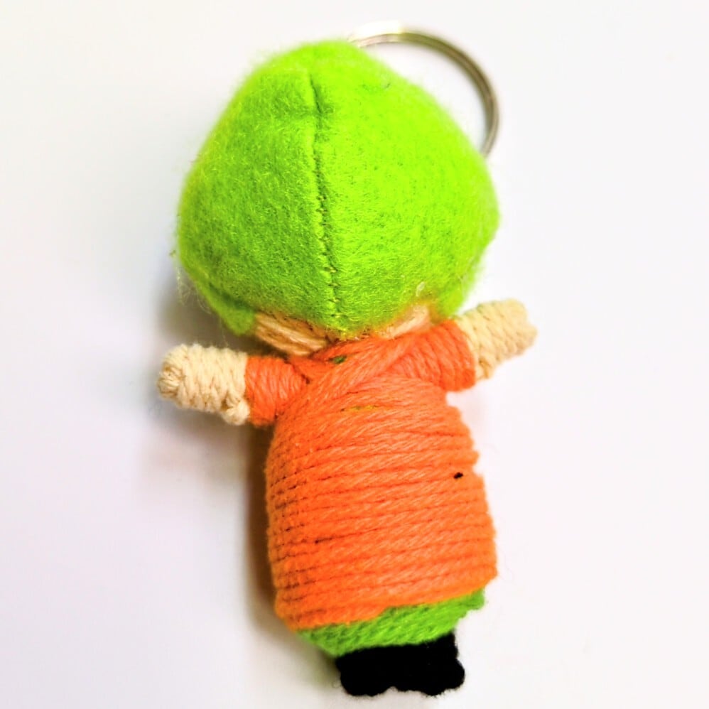 【 South Park ( サウスパーク ) / カイルブロフロフスキー 】 Voodoo doll KeyHolder / ブードゥー人形 / 身代わり人形 /お守り人形  〚アメリカン雑貨 アメトイ〛