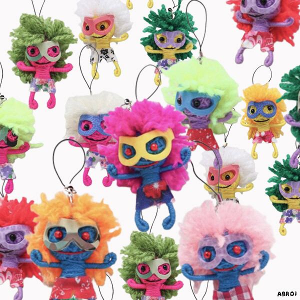 【 追跡メール便可 】【 パワースポット代官山からご発送いたします 】メタルファンキーストラップ 【 1個 】 おしゃれ かわいい レディース お守り人形 ファンシードール ブドゥストラップ 愛のお守り ブドゥー happyアイテム ハッピーのお守り タイのお守り人形 タイのお守り ブドゥー 小人 妖精 愛の妖精 ハッピーのお守り ブドゥ人形 花の妖精