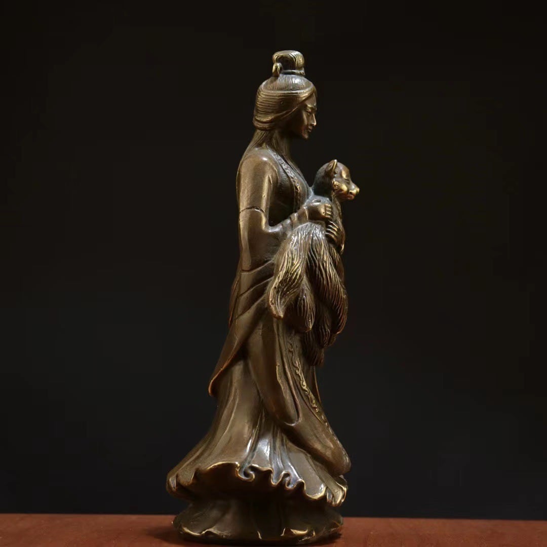 【縁起物】　女性置物 縁起物】 女性置物 【公式通販】