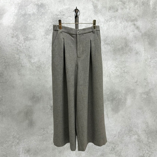 【ご予約】  MIX TWEED ボックスタックワイどパンつ 897113【ayane】
