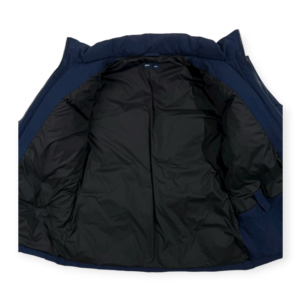SHIPS シップス ダウンジャケット サイズ L /ネイビーブルー系/ボタン&ファスナー