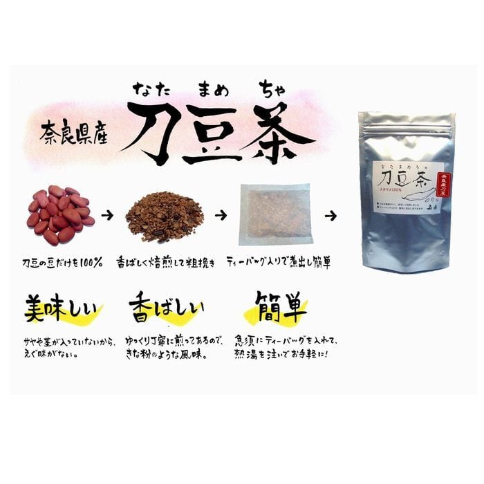 国産刀豆茶(5g×20包) お得な3袋セット国産なた豆のみ(茎・さや不使用 