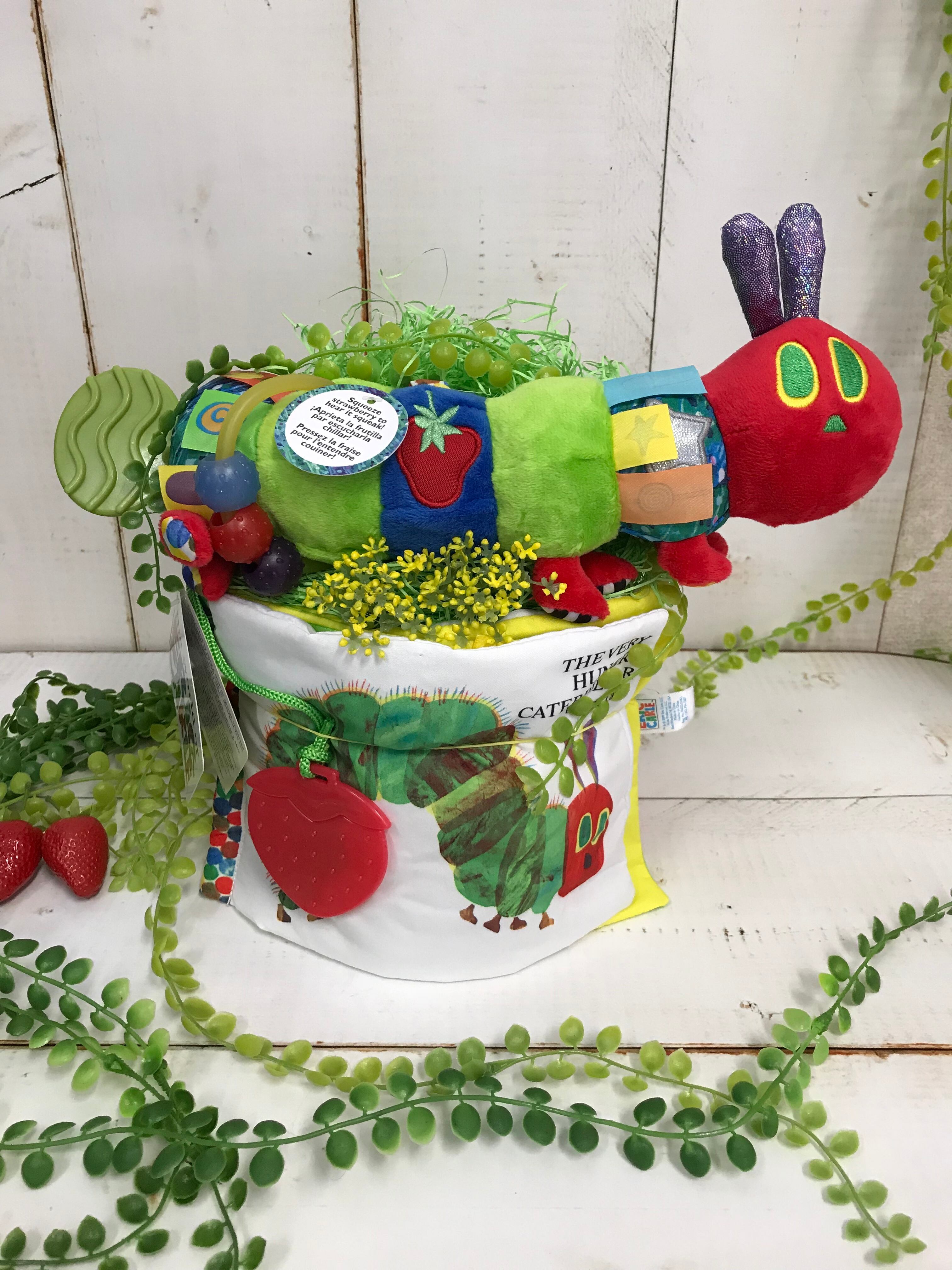 送料無料 はらぺこあおむし ソフトブック 付き おむつケーキ おむつケーキ 出産祝い ギフト オシャレ 個性的 かわいい キャラクター おくりもの屋ショップ