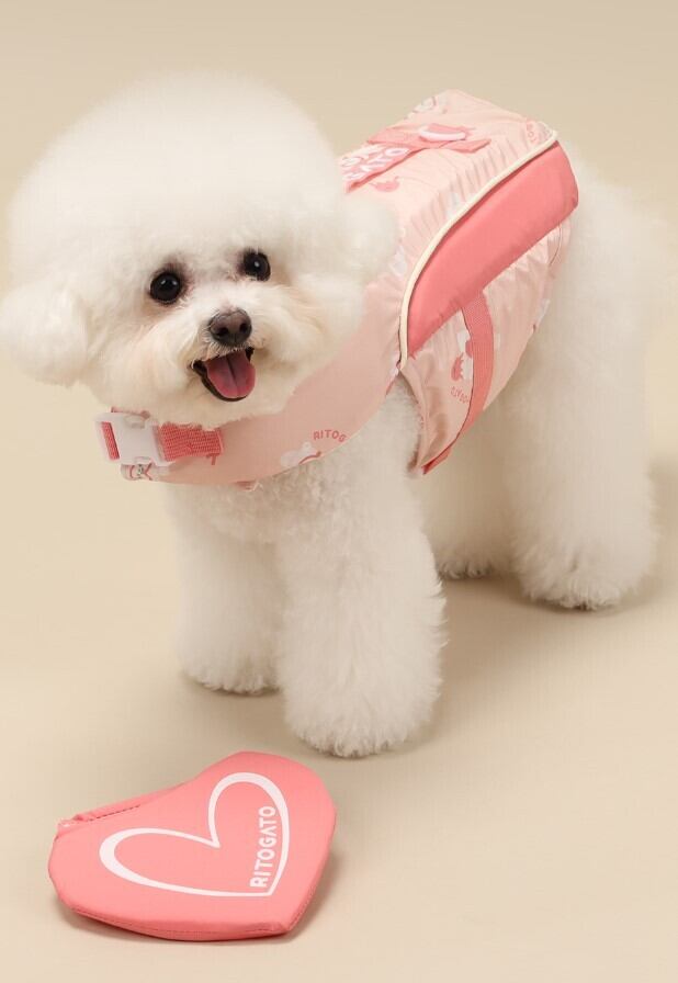 RITOGATO スイングハートライフジャケット　犬用ライフジャケット 予約【ritogato】Swimming Heart LifeJacket《Pink》 | haneulpet