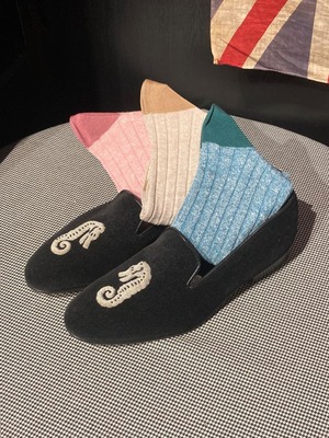 Pantherella / Cotton x Linen Socks / Linen