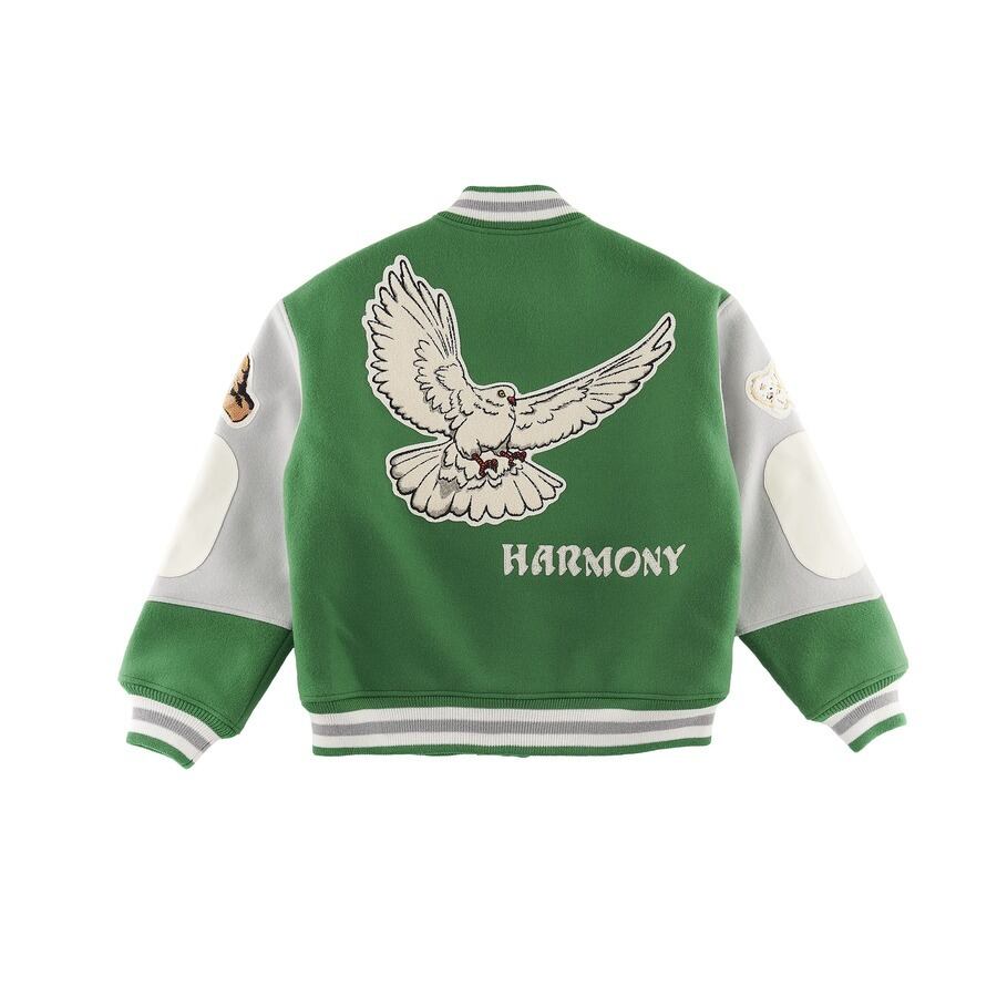 SAINT MICHAEL】SM-S23-0000-090/SA_VARSITY JKT/PIGEN/GRN | AYIN SAINT MICHAEL】SM-S23-0000-090/SA_VARSITY JKT/PIGEN/GRN | AYIN