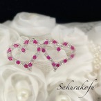 D098 送料無料☆即納 レディース ピアス ルビー ハート 清楚系 ジュエリー エレガント