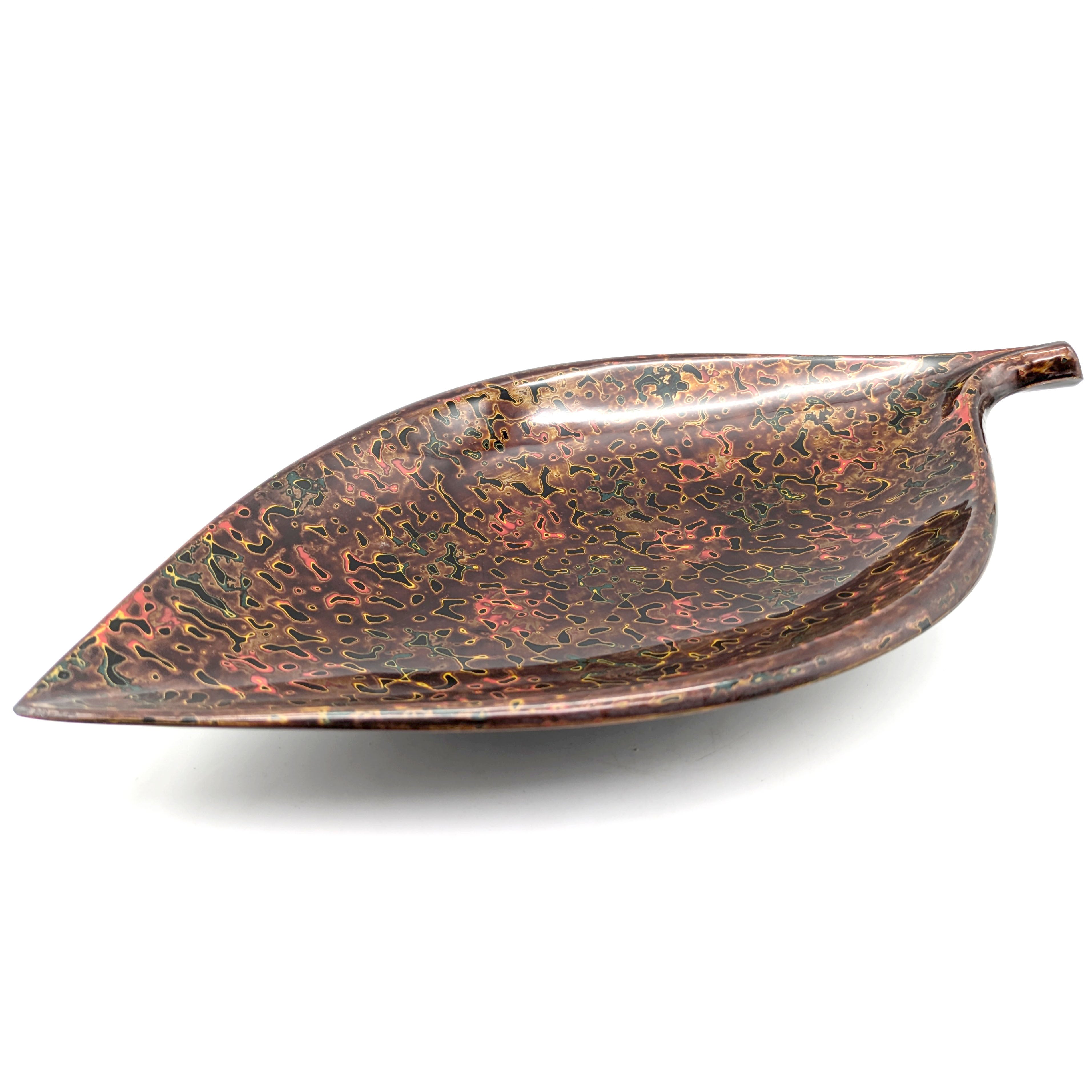 津軽塗(唐塗)バカ塗り・菓子皿・木の葉型・漆器・伝統工芸・No 津軽塗(唐塗)バカ塗り・菓子皿・木の葉型・漆器・伝統工芸・No