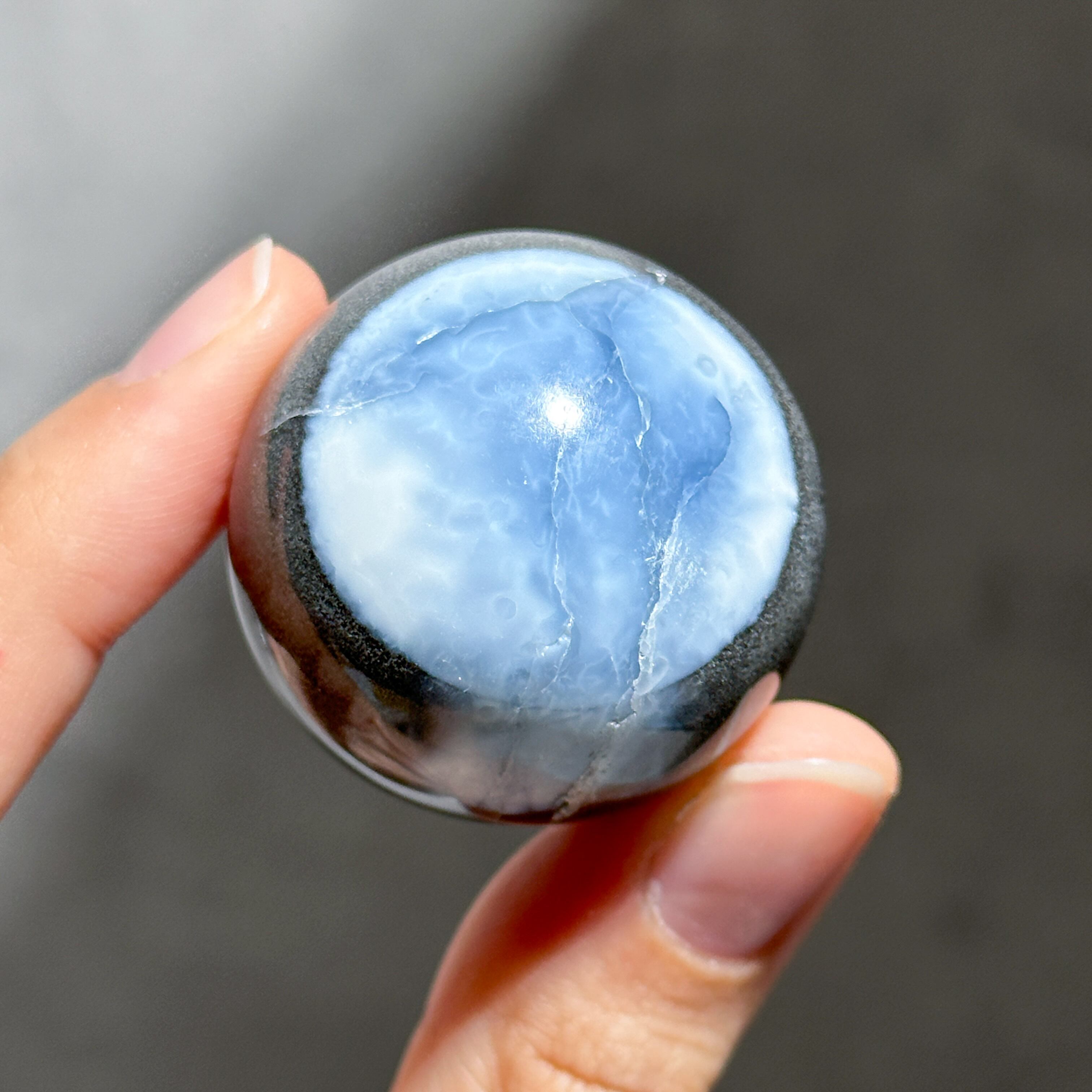ブルーオパール スフィア23◇ Blue Opal ◇ 天然石・鉱物