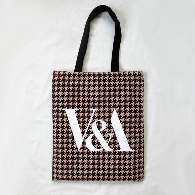 V & A Pink Houndstooth tote bag／V & A 千鳥格子バッグ（ピンク）／エコバッグ・トートバッグ