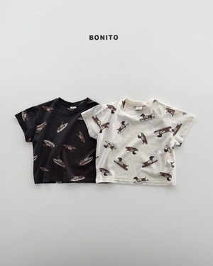 【先行予約５％OFF 5/20 23:59まで】2374 dog design T(７０～１２０相当)  / BONITO