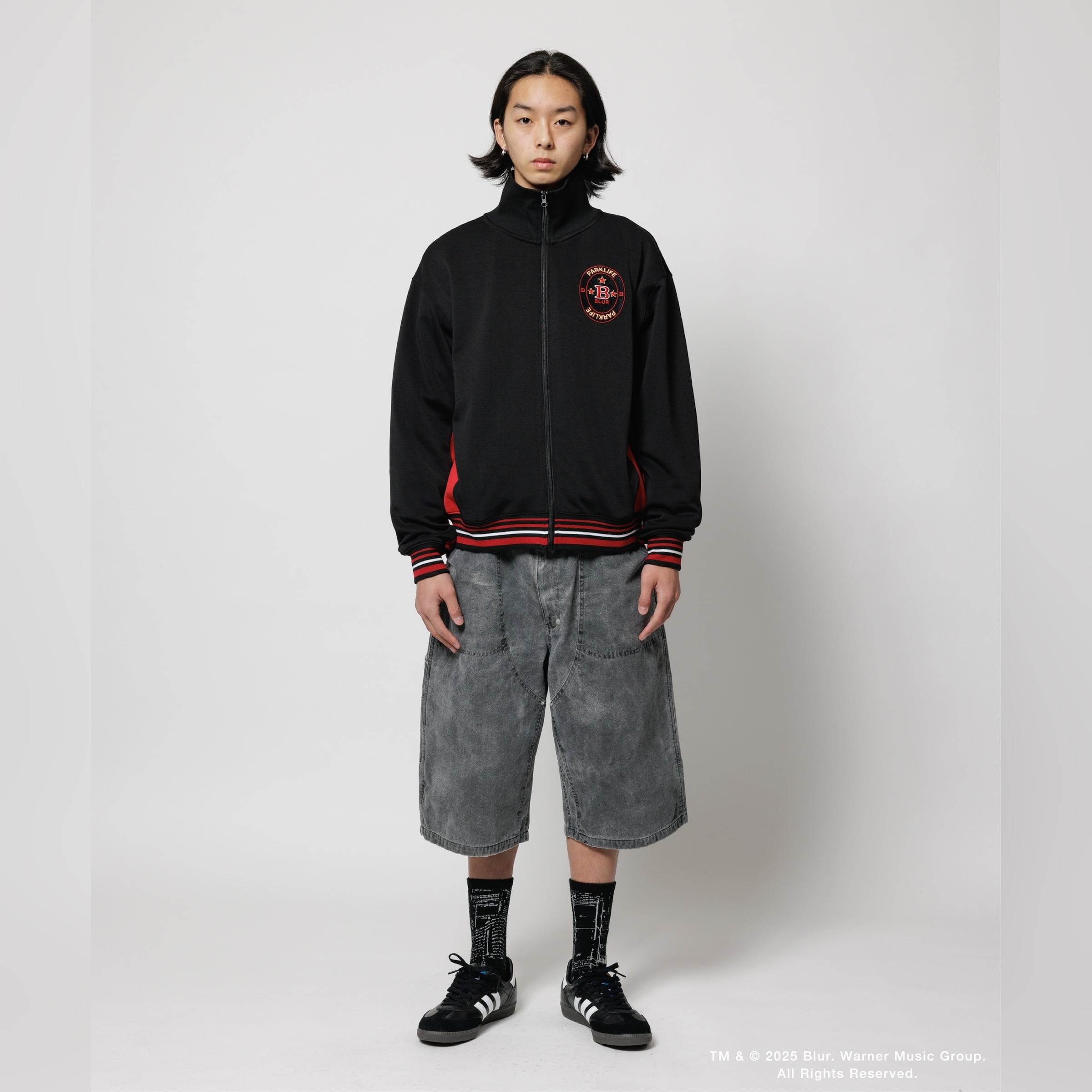 Blur × F-LAGSTUF-F TRACK JACKET (BLACK/RED) | HEIGHTS Online Store