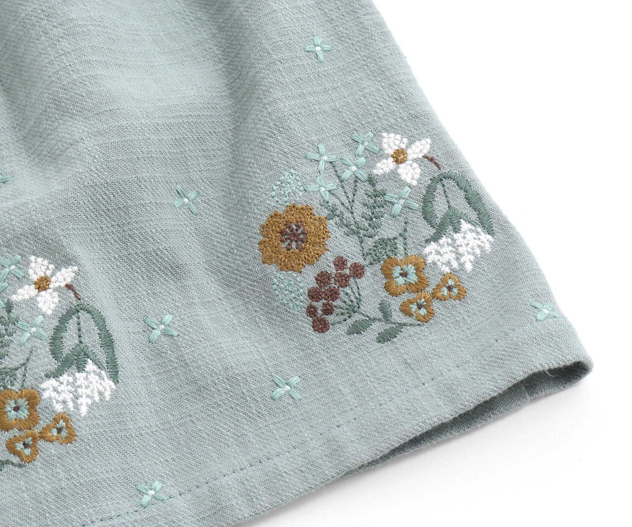 クラフト 優しい ヒロの刺繍のワンピース 