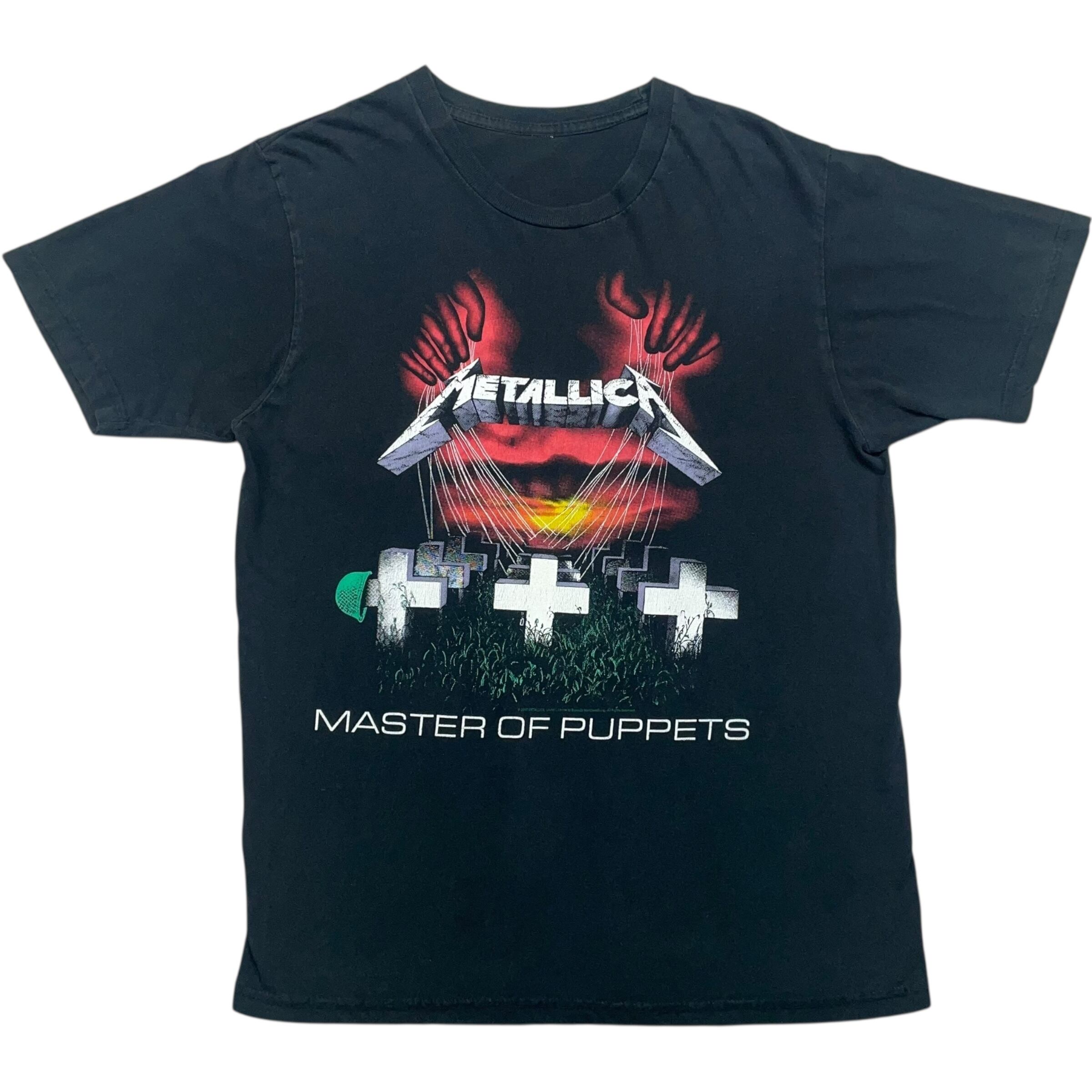 《M》 METALLICA メタリカ バンドTシャツ プリント ブラック no.8033