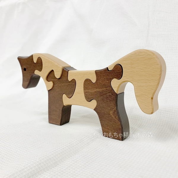 vitali ヴィターリ　クマ　動物パズル　木製 Antonio Vitali / Stand-up Puzzle / Bear - organ-online.com