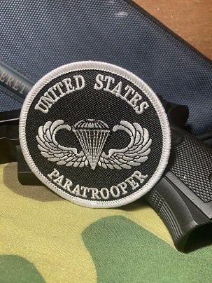 US ARMY パラトゥルーパー記章 エアボーン 袖章 ワッペン パッチ PM0080