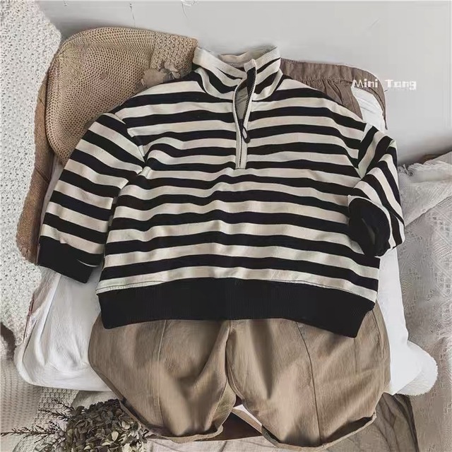 【予約】ハーフジップボーダースウェット