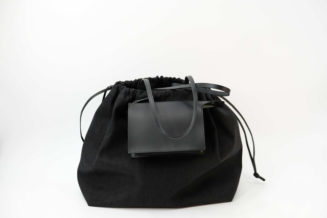 MARROW/MA-AC6311 FABRIC BIG TOTE BLACK