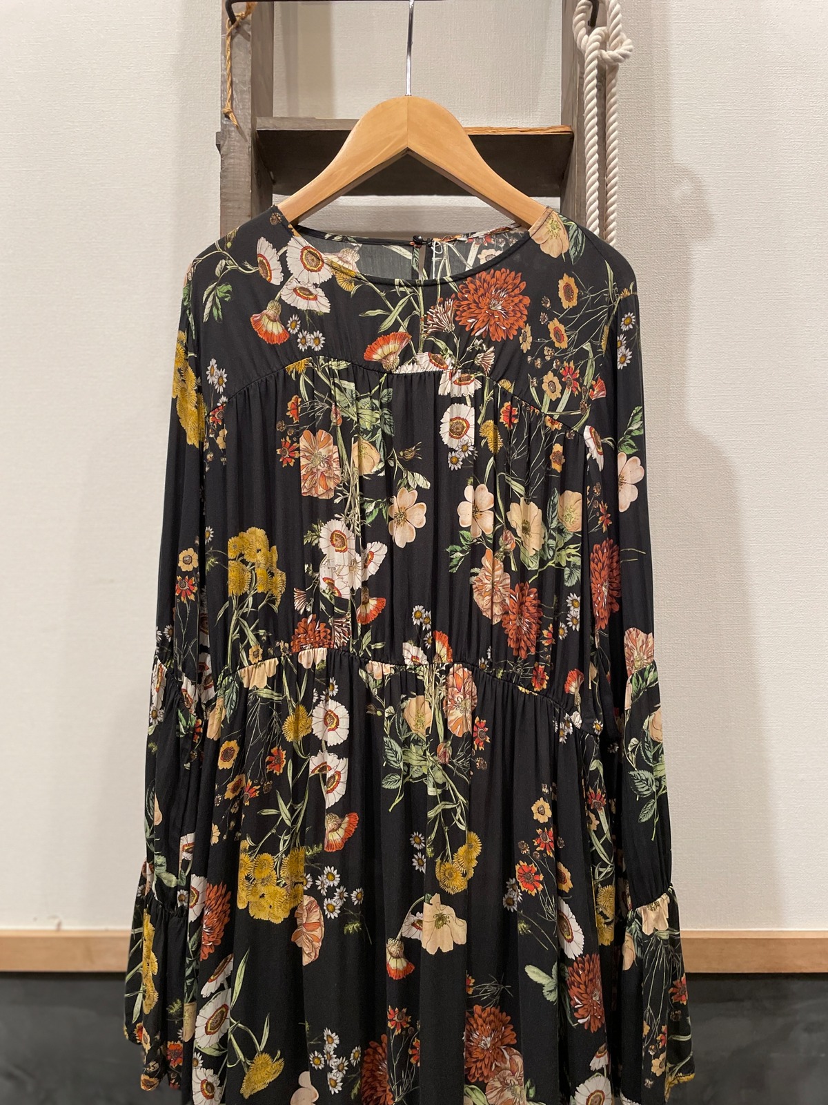 Used Tunic Top vintage flare sleeve tunic【485】 | LIBRA vintage & used clothing