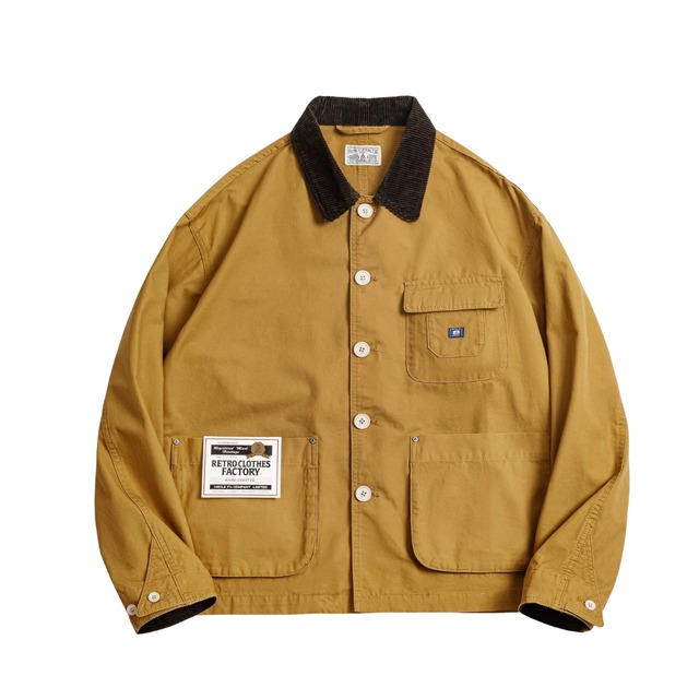 【H0112】Front Button Closure Safari Jacket / 2color