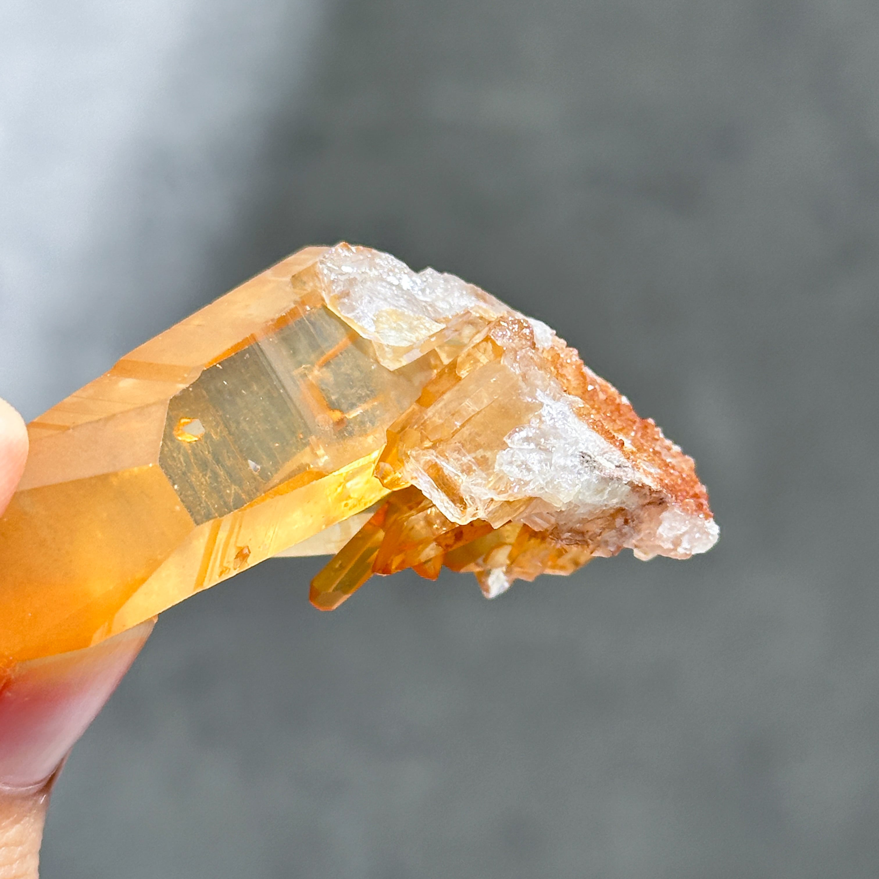 ミナスジェライス産タンジェリンクォーツ クラスター23◇ Tangerine