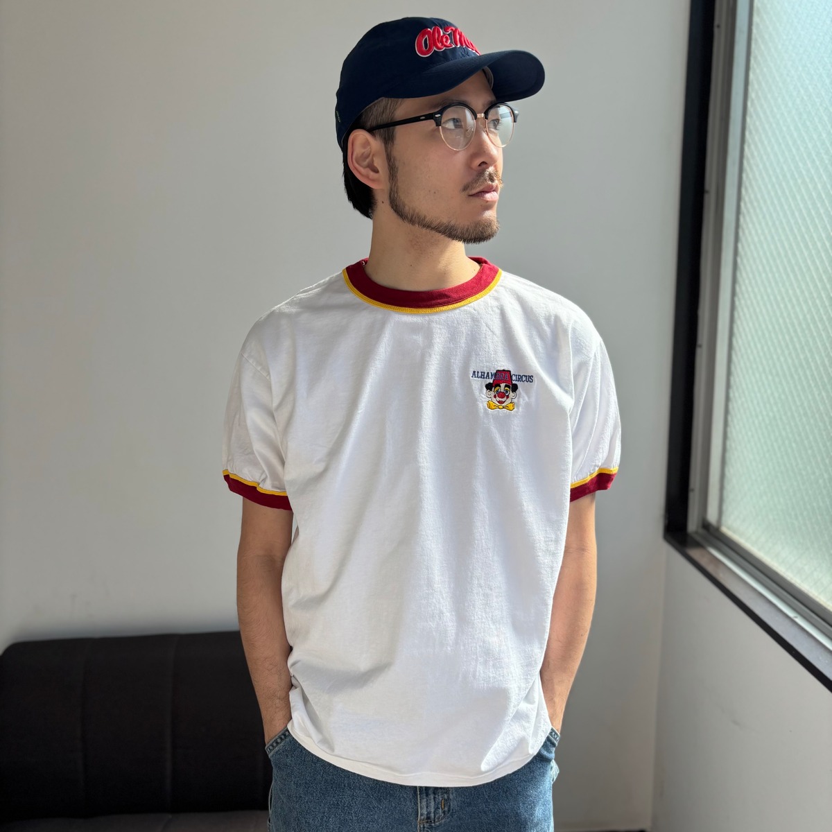 激レア！ USA製 ビンテージTシャツピエロ道化師サーカス両面プリント