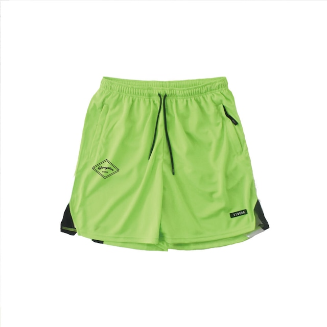 Triangle logo mesh shorts : volt